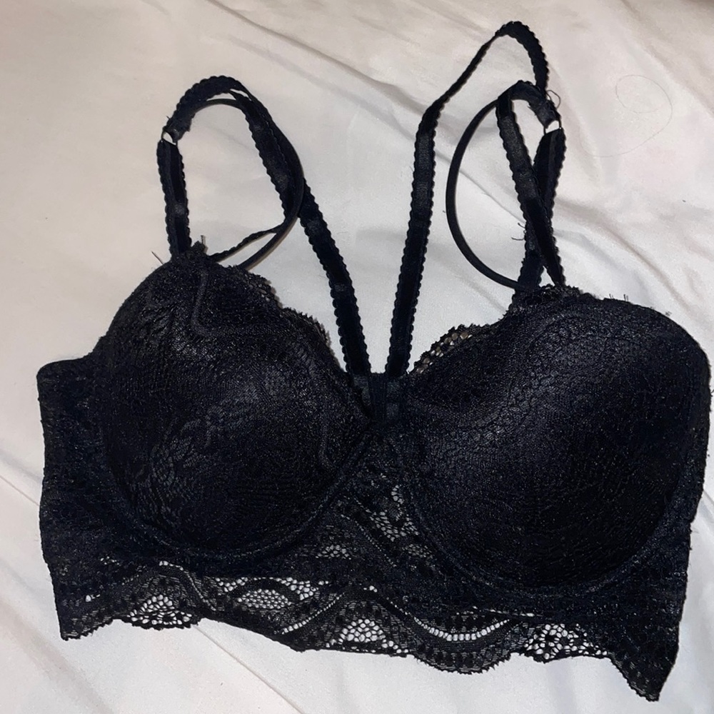 Black Lace Bra